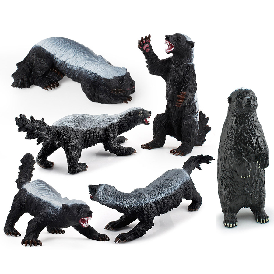 Kids Education Toys - Realistic Honey Badger Model Simulation Wild