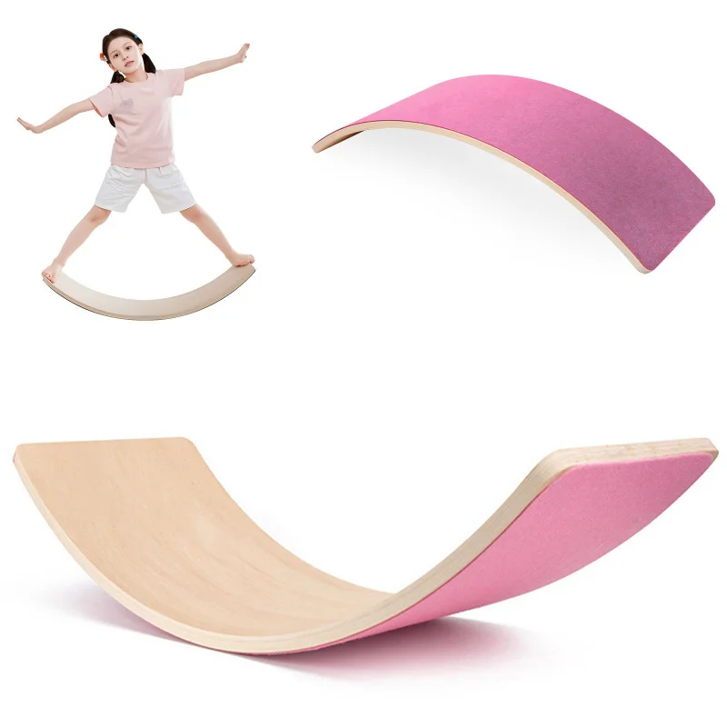 Wooden Rainbow Balance Board f - Kids Yoga Education 评论和价格