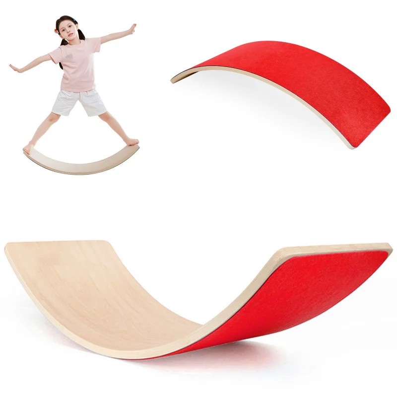 Wooden Rainbow Balance Board f - Kids Yoga Education 评论和价格