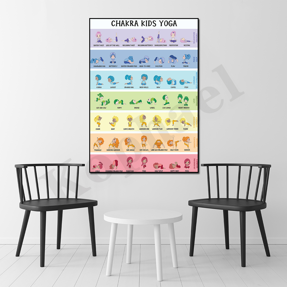 Chakra Yoga Poses for Kids Sch - Kids Yoga Education 评论和价格