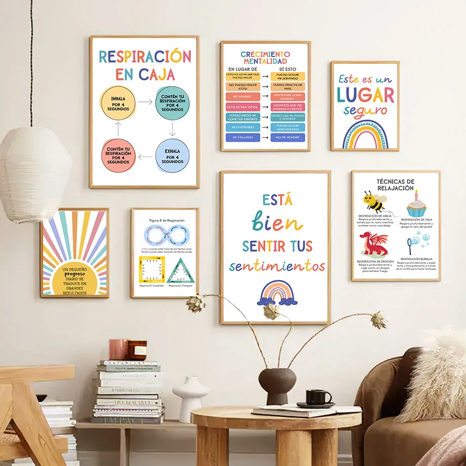 Spanish Education Motto Rainbo - Kids Education Room 评论和价格