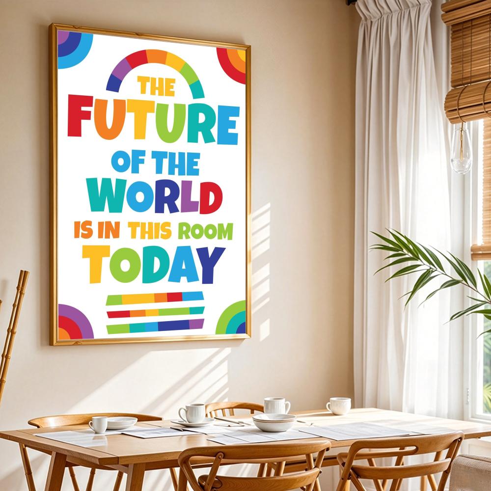 Positive Kid Classroom Wall Pi - Kids Education Room 评论和价格