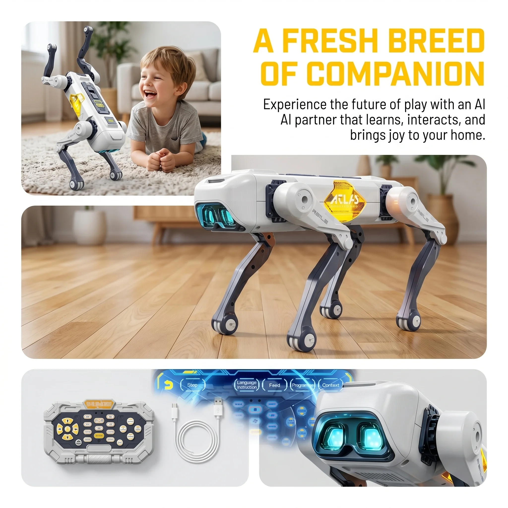 AI Smart Robot Dog, Voice & AP - Kid Education 评论和价格