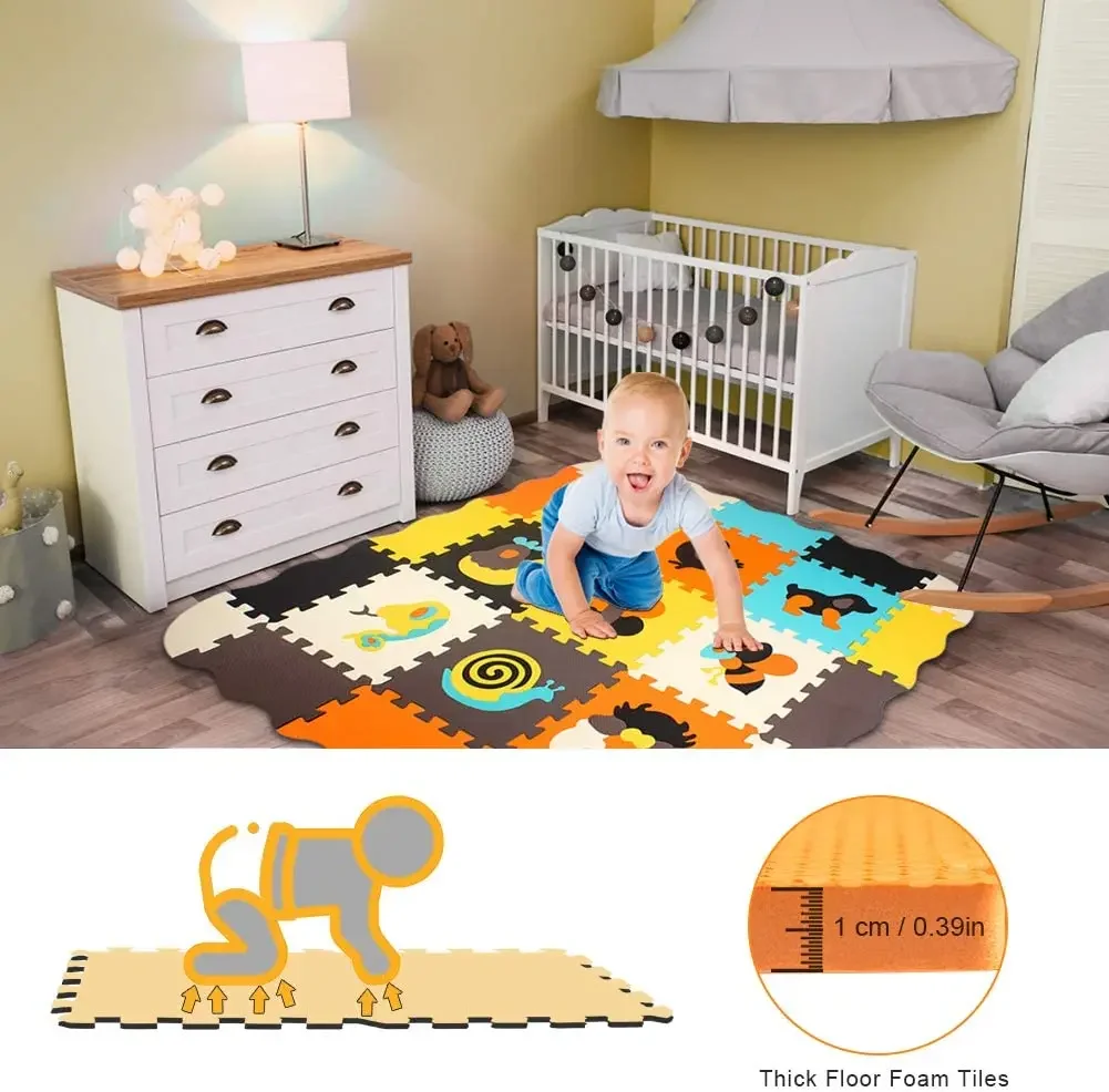 Animal Pattern Baby Play Mat P - Kids Yoga Education 评论和价格