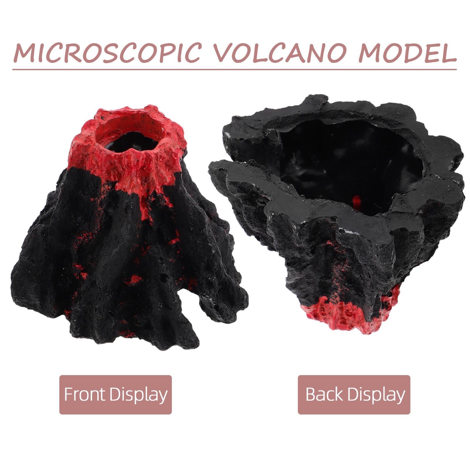 2Pcs Realistic Resin Volcano S - Science Kit Volcano 评论和价格